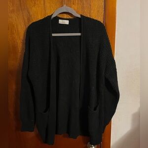 Zenana Outfitters Classic Black Cardigan